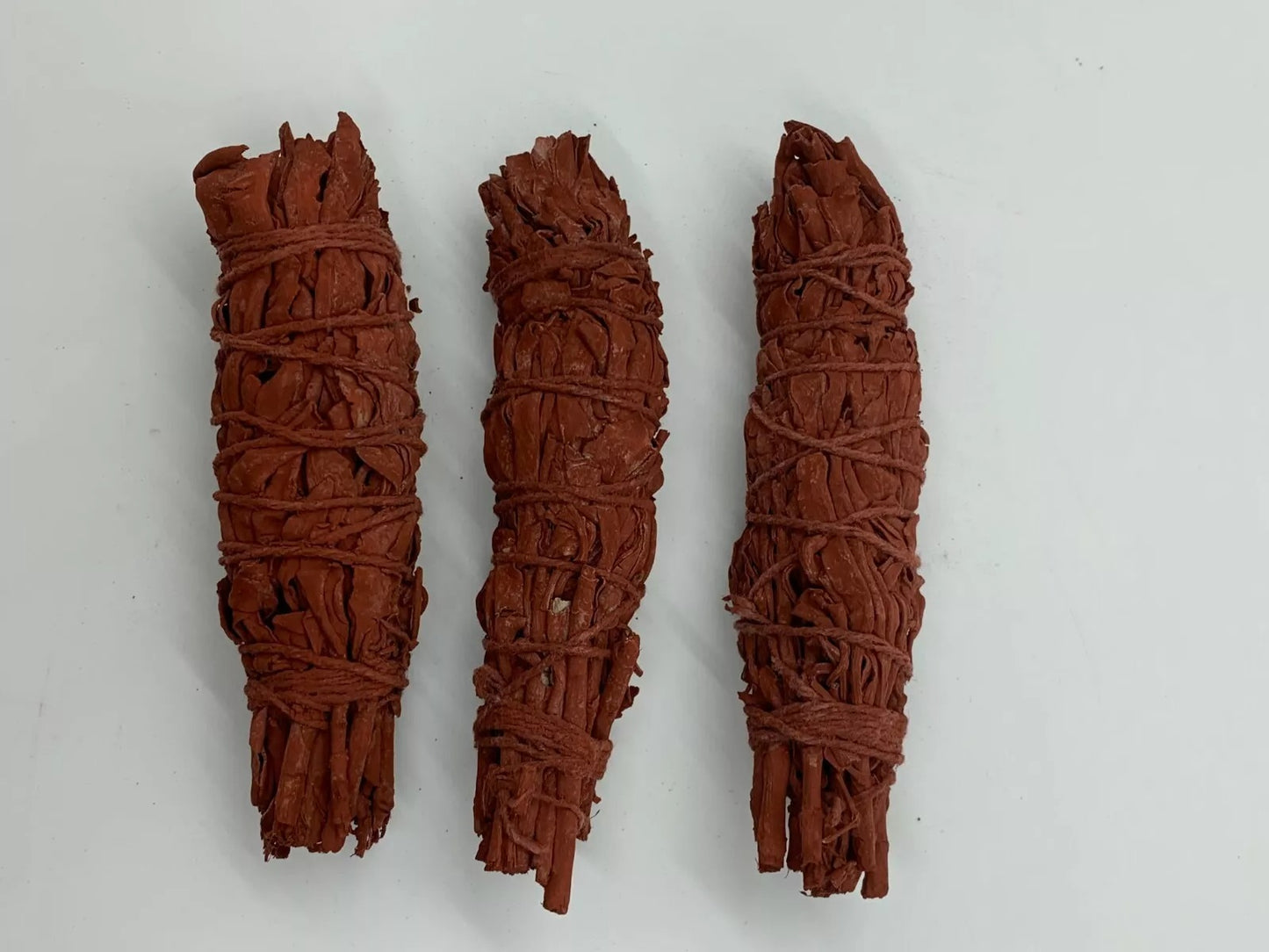 Dragon's Blood Sage Smudge Sticks – 4" Red Smudge Wands, California White Sage Coated with Dragon’s Blood Resin – Bulk Lot