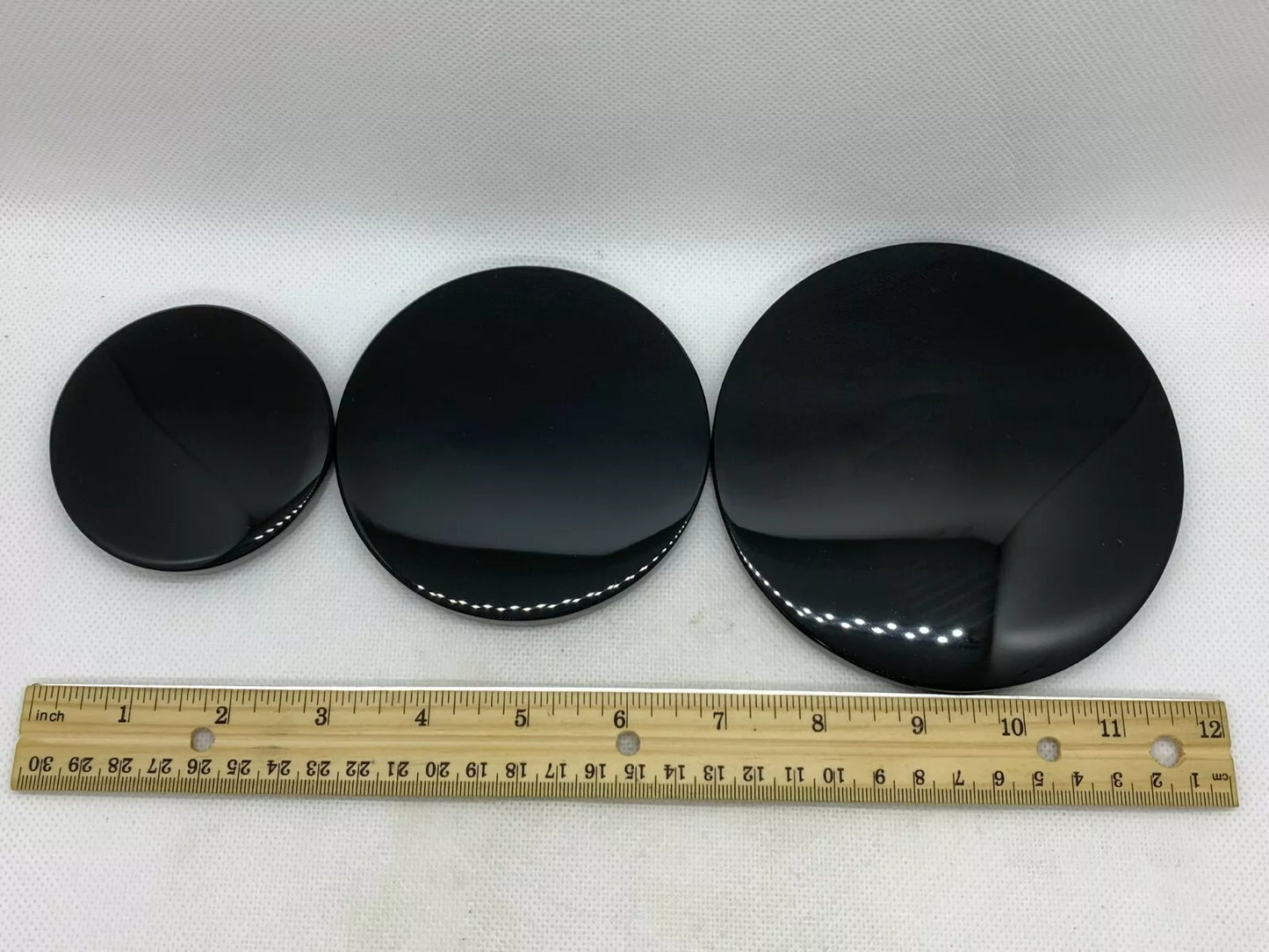 3" 4" 5" 6" & 8" Black Obsidian Scrying Mirror, Black Obsidian Mirror, Pick a Size