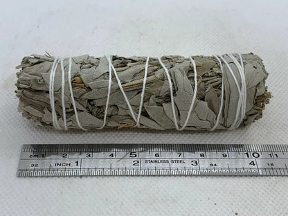 California White Sage Smudge Sticks, 4" Hand-Tied Smudge Bundles, Fresh Sage for Cleansing & Healing, Bulk Lot