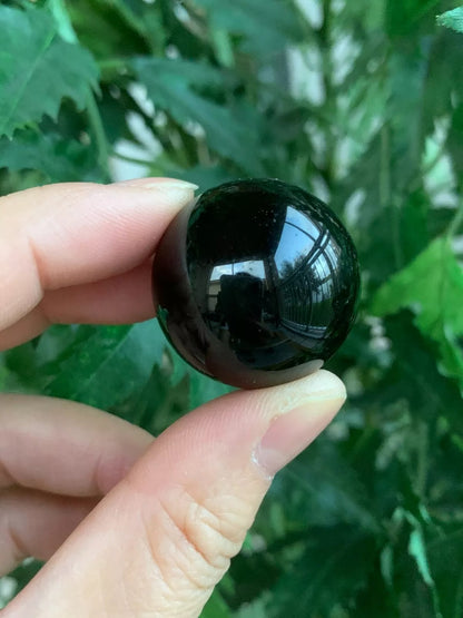 Black Obsidian Collection in 4 Shapes – Heart, Pyramid, Sphere, and Raw/Natural