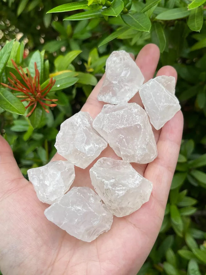 Natural Rough Clear Quartz Chunks, 1-2" Raw Clear Quartz, Wholesale Bulk Lot