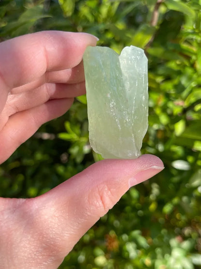 Green Calcite Rough Natural Stones, 1.25"-2" Raw Calcite Green, Healing Crystals