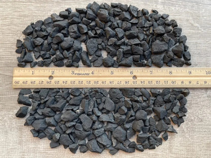 Grade A++ Shungite Rough Semi Chips 8-25 mm, Natural Shungite Crystal Mini Chips