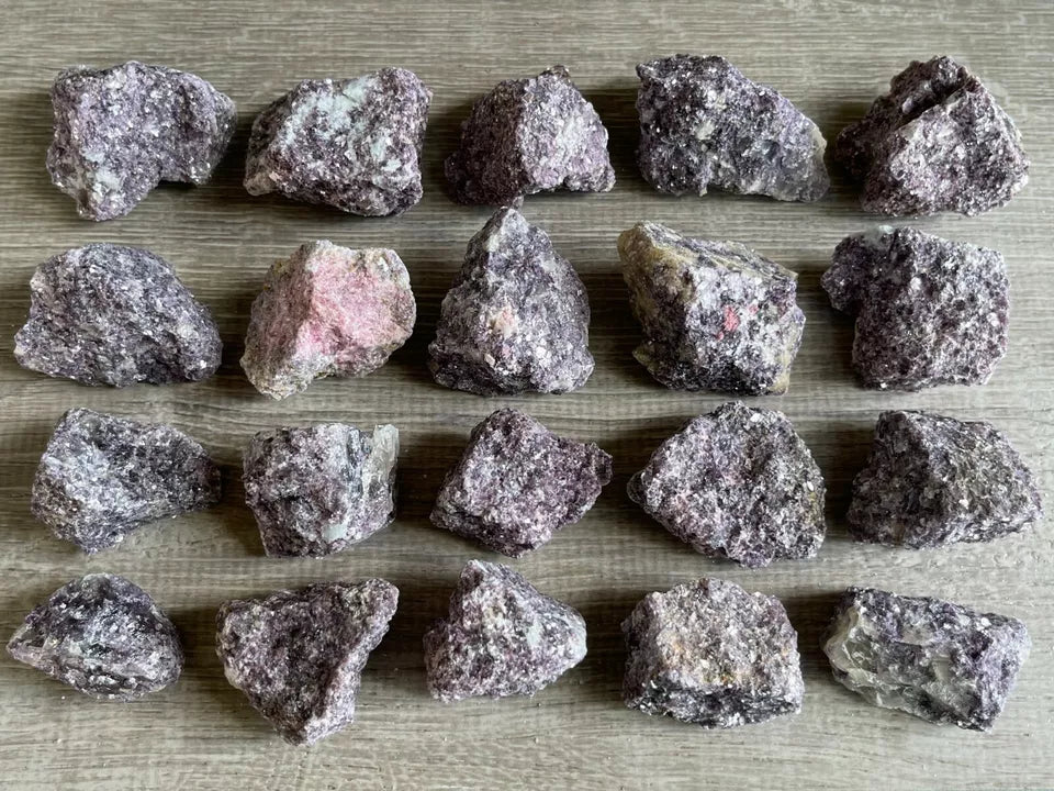 Lepidolite Raw Stone 1.5-2 Inches, Natural Rough Lepidolite, Wholesale Bulk Lot