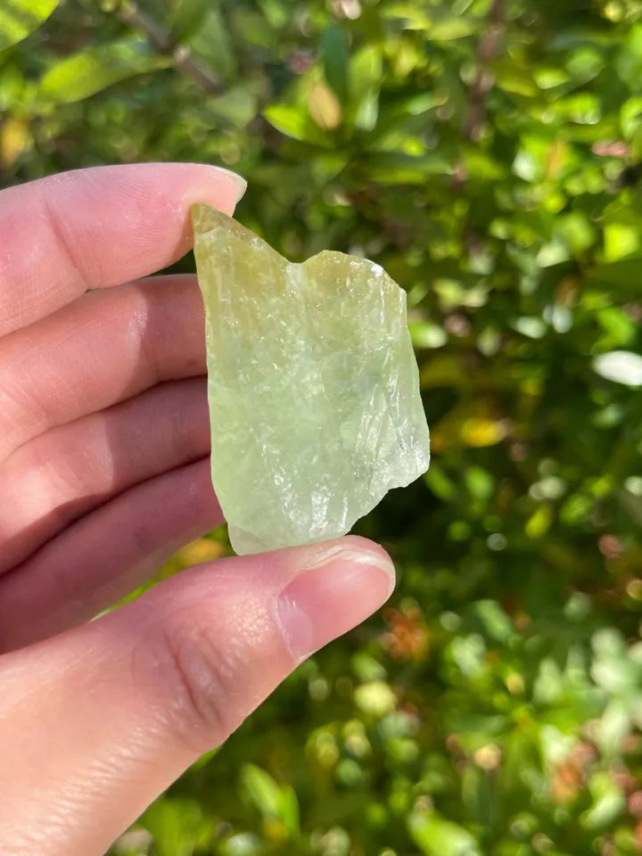 Green Calcite Rough Natural Stones, 1.25"-2" Raw Calcite Green, Healing Crystals