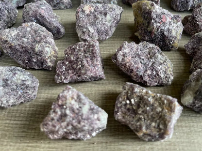 Lepidolite Raw Stone 1-2 Inches, Natural Rough Lepidolite, Wholesale Bulk Lot