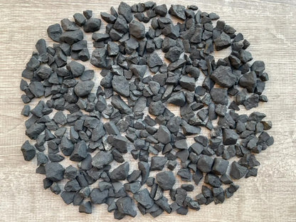 Grade A++ Shungite Rough Semi Chips 8-25 mm, Natural Shungite Crystal Mini Chips