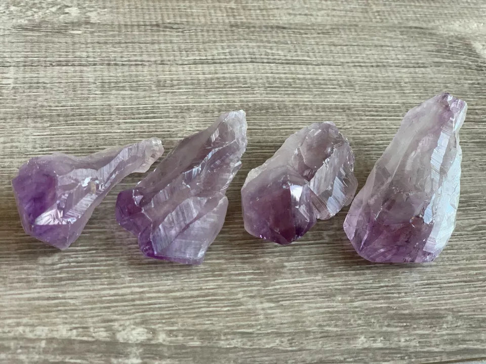 Large Amethyst Rough Points, 1.75 - 2.5" Raw Amethyst Points, Wholesale Bulk Lot