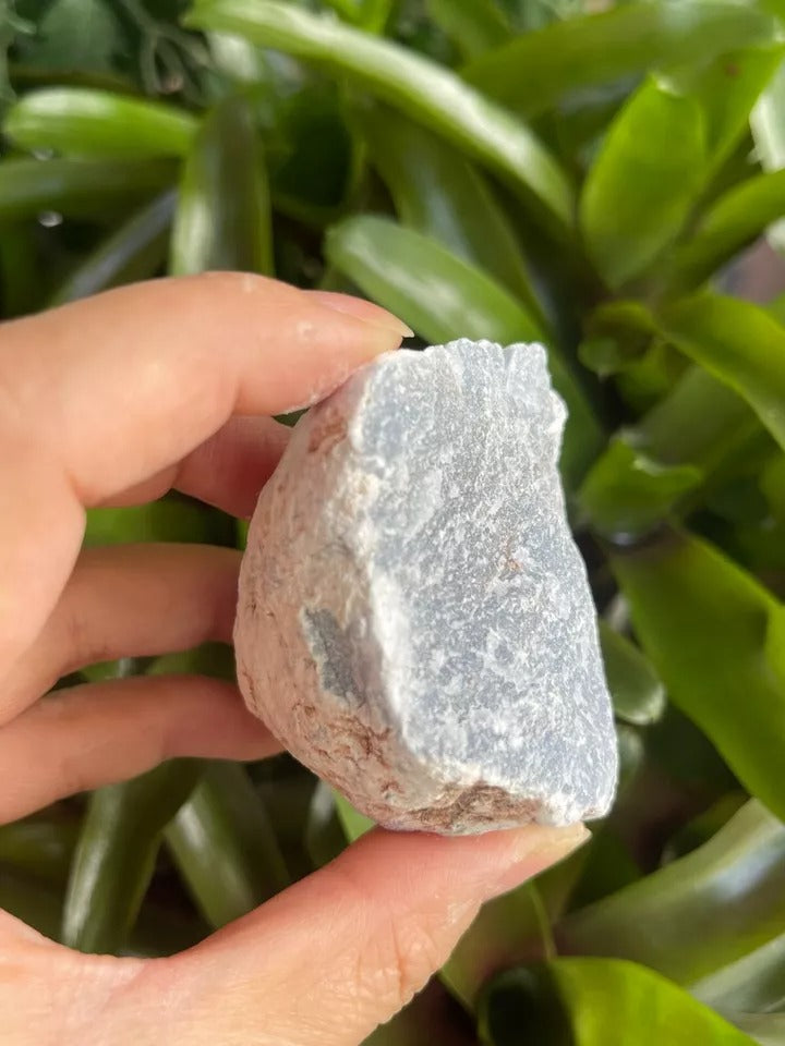 Grade A+ Large Angelite Raw Stone, 2-3 Inch Rough Angelite, Wholesale Bulk Lot