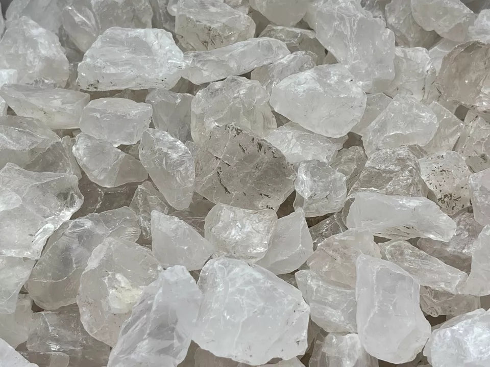 Natural Rough Clear Quartz Chunks, 1-2" Raw Clear Quartz, Pick How Many