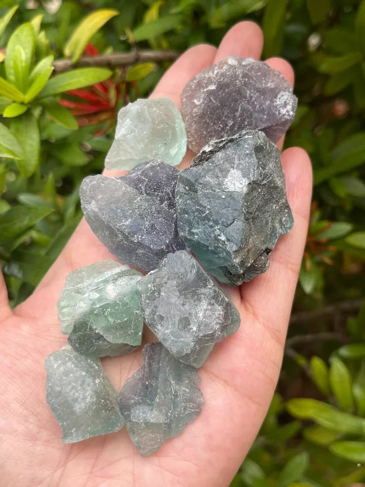 Raw Green Fluorite Natural Stone, Rough Fluorite Gemstone, Wholesale Bulk Lot