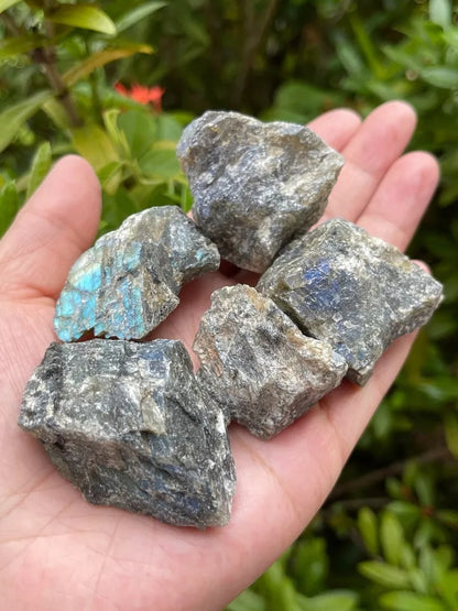 Grade A++ Labradorite Raw Natural Stone, 1"-2" Rough Labradorite, Wholesale Lot