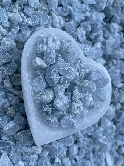 Raw Celestite Rough Stones, Small Rough Celestite, Blue Crystals, Wholesale Lot