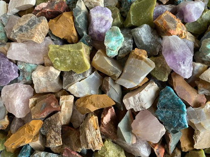 Rough Natural Madagascar Mix, Premium Grade, 1-2 Inches Natural Raw Mix Stones