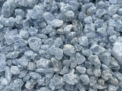 Raw Celestite Rough Stones, Small Rough Celestite, Blue Crystals, Wholesale Lot