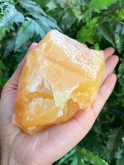 Extra Large Orange Calcite Rough Stones, 3" - 6" Huge Raw Calcite Orange Natural