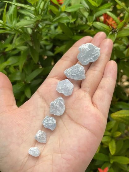 Raw Celestite Rough Stones, Small Rough Celestite, Blue Crystals, Wholesale Lot