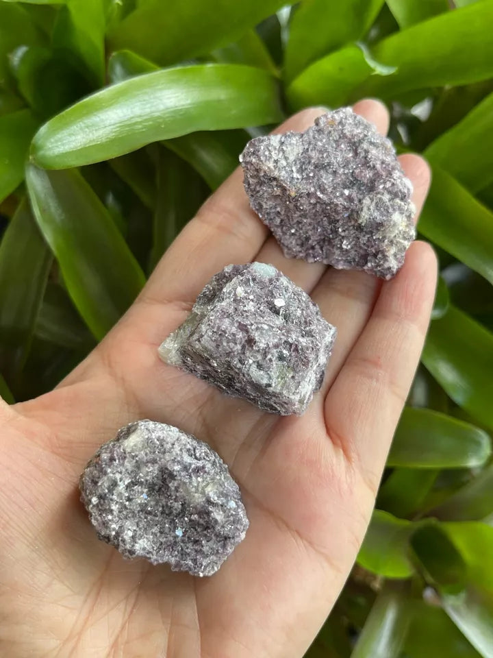 Lepidolite Raw Stone 1-2 Inches, Natural Rough Lepidolite, Wholesale Bulk Lot