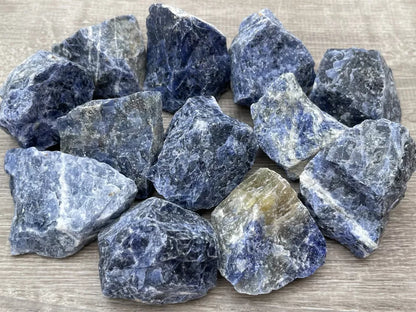 Large Sodalite Rough Natural Stones, 2-3" Raw Sodalite Stone, Wholesale Bulk lot