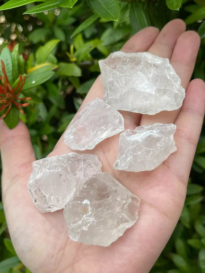 Natural Rough Clear Quartz Chunks, 1-2" Raw Clear Quartz, Pick How Many