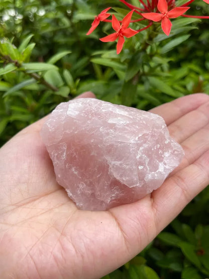 Large Rose Quartz Rough Natural Stones, 2.5"-6" Raw Rose Quartz, Pick A Weight