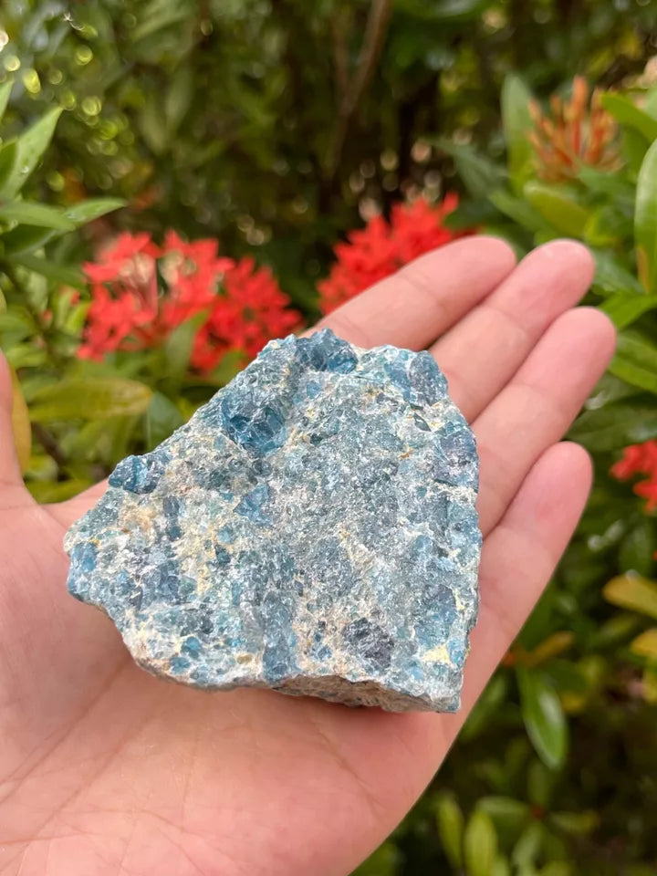 Large Apatite Rough Natural Stones, 2-4" Raw Blue Apatite, Pick A Weight