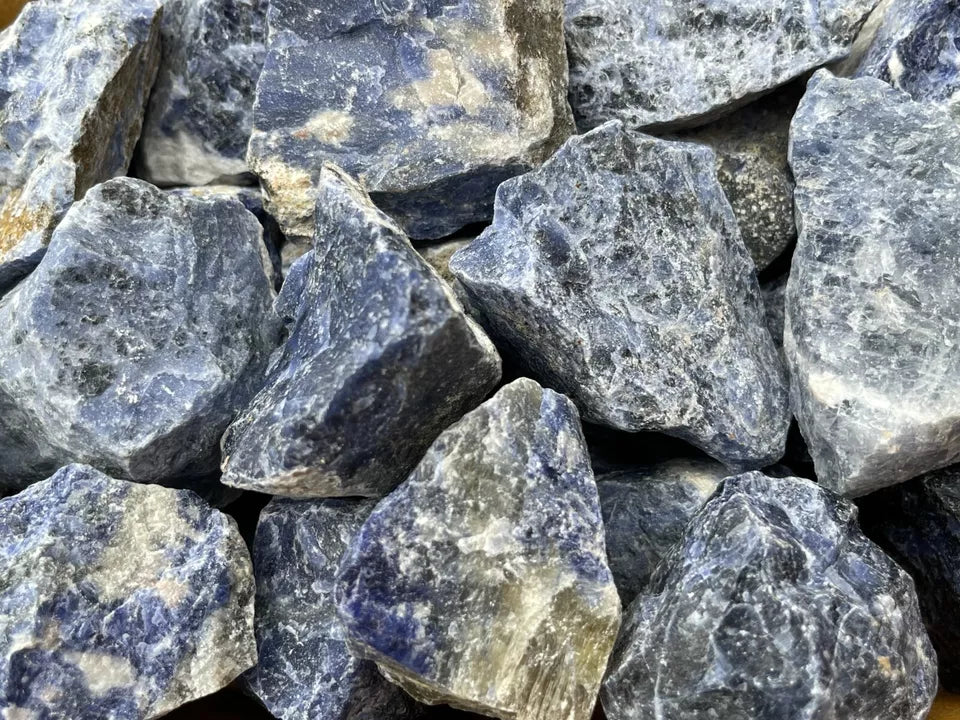 Large Sodalite Rough Natural Stones, 2-3" Raw Sodalite Stone, Wholesale Bulk lot