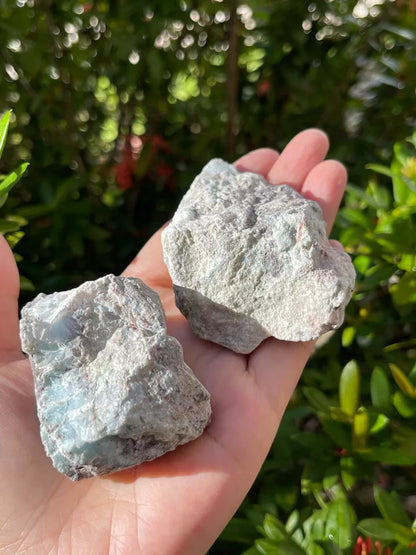 Large Larimar Rough Natural Stones, 1.5-3.5" Raw Larimar, Pick A Weight