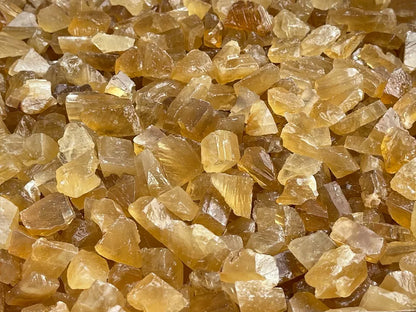 Small Citrine Calcite Rough Stones, 0.5-1.25" Raw Mini Calcite Honey, Bulk Lot