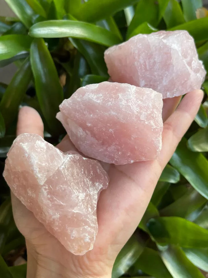 Large Rose Quartz Rough Natural Stones, 2.5"-6" Raw Rose Quartz, Pick A Weight