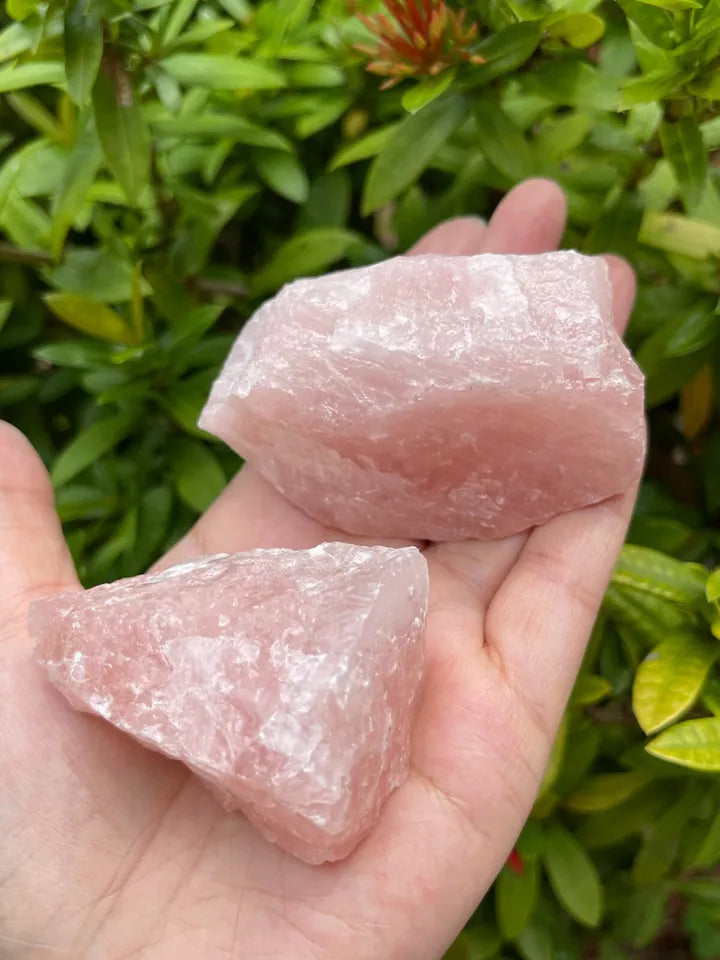 Large Rose Quartz Rough Natural Stones, 2.5"-6" Raw Rose Quartz, Pick A Weight