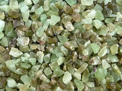 Small Green Calcite Rough Natural Stones, 0.5-1.25" Raw Calcite Green, Bulk Lot