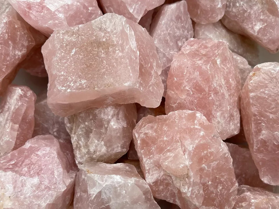 Large Rose Quartz Rough Natural Stones, 2.5"-6" Raw Rose Quartz, Pick A Weight