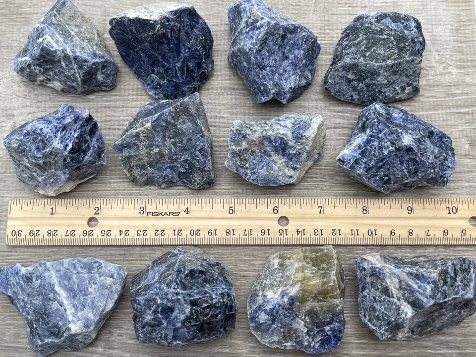 Large Sodalite Rough Natural Stones, 2-3" Raw Sodalite Stone, Wholesale Bulk lot