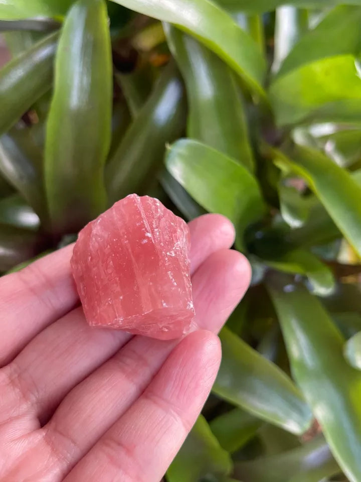 Strawberry Calcite, 1-2" Rough Natural Strawberry Calcite Stones, Wholesale Bulk