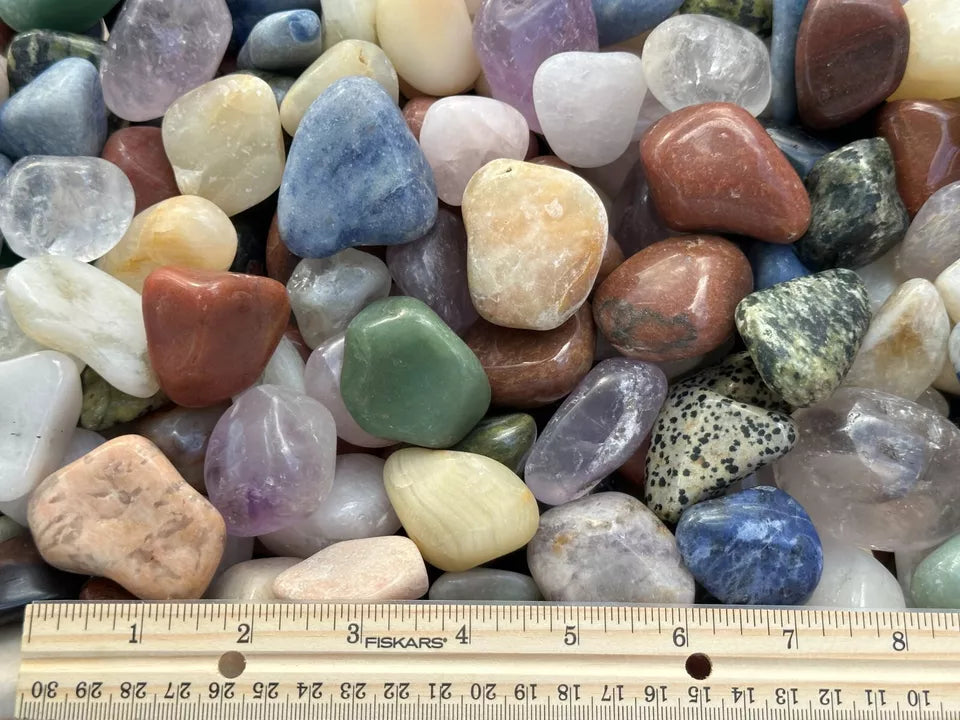 Tumbled Stone Mix, Large Mix Tumbled Stone, Healing Crystals,Wholesale Bulk Lot