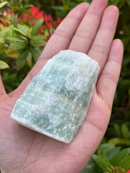 Large Rough Pistachio Calcite Stone, 2-3" Raw Aqua Calcite, Wholesale Bulk Lot