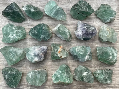 Raw Green Fluorite Natural Stone, Rough Fluorite Gemstone, Wholesale Bulk Lot