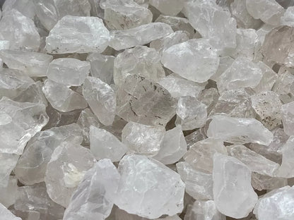 Natural Rough Clear Quartz Chunks, 1-2" Raw Clear Quartz, Wholesale Bulk Lot