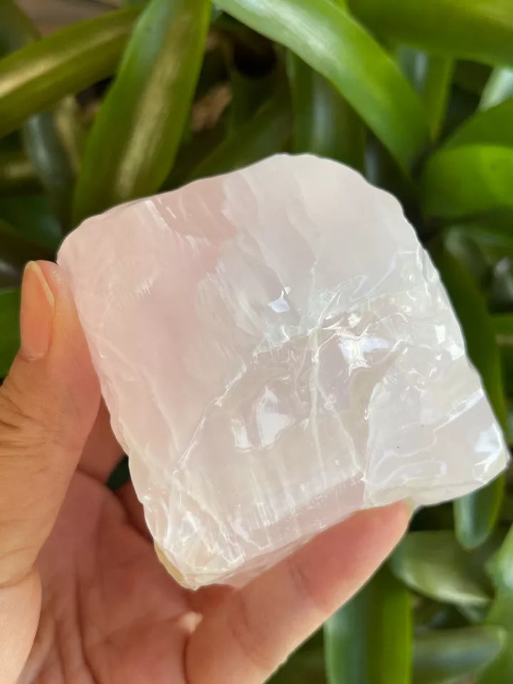 Jumbo Pink Calcite, 2.5" - 10" Raw Mangano Calcite, Pick A Weight